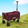 Foldable Utility Cart 145L &ndash; Heavy Duty Wagon with Large Wheels for Beach, Garden, Camping &amp; Shopping &ndash; Portable Folding Trolley (59x33x45CM), 80kg (176lbs) Capacity, Assorted Colors (Small)