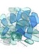 Jetec 11 oz Sea Glass Cobalt Bulk Seaglass Pieces Caribbean Tumbled Sea Glass for Beach Wedding Party Decor Home Decor DIY Craft Supplies (Blue, White, Green)