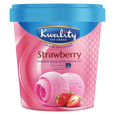 كواليتي آيس كريم الفراولة 1 لتر