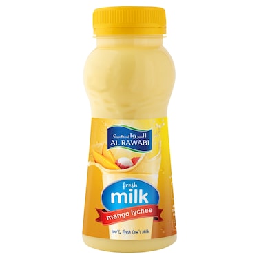 Al Rawabi Mango Lychee Milk, 200ml