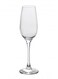 6-Piece Amber Champagne Flute Set 200 ml Clear