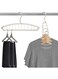 SYOSI 2Pcs Coat Hangers, Space-Saving Design for Up to 11 Clothes Easily Distinguish Kids Clothes Shirts Underwear, White
