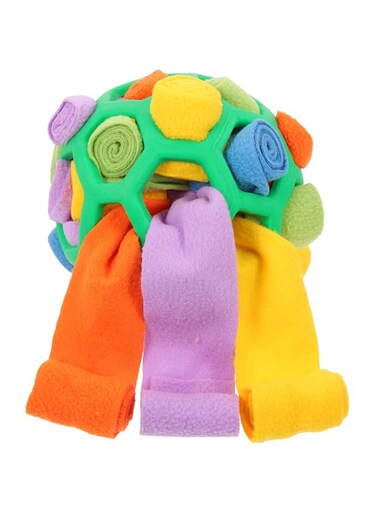 Pet Snuffle Ball Interactive Foraging Ball Nosework Feeding Toy Slow Feeder Dog Chewing Toys for Encourages Foraging Skill