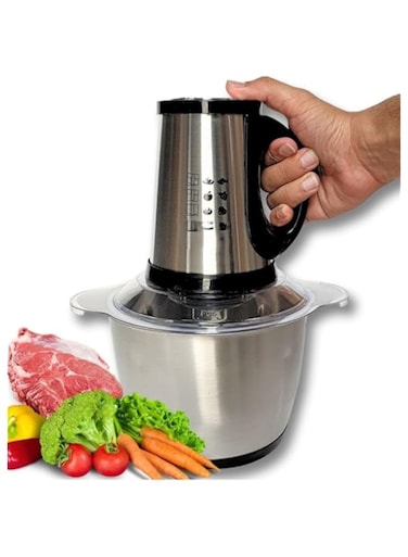 Electric Chopper Grinder 3L Mincer｜800W High power Meat Grinder｜Multifunctional Chopper｜2 Speed Levels｜4 Sharp Blades for Meat Vegetables Fruits and Nuts