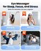 Eye Massager with Heat, Heated Eye Mask with Bluetooth Music, Face Massager, Mask for Migraine &amp; Headache Relief, Improved Sleep, Birthday Gifts for Mom Dad Women Men