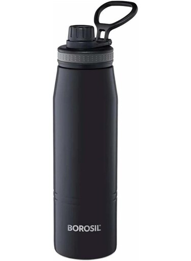VACUUM INSULATED COPPER COATED INNER HYDRA Water Bottle Black