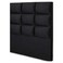 Fancy Upholstered Bed Headboard with 12-Panel Square Tufted Design, Padded Fabric Finish, 150cm, Marigold