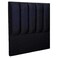 Fancy Upholstered Bed Headboard with Vertical Channel Tufted Design and Padded Fabric Finish, 150cm, Lavender