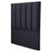 Fancy Upholstered Bed Headboard with Vertical Channel Tufted Design and Padded Fabric Finish, 150cm, Lavender