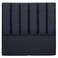 Fancy Upholstered Bed Headboard with Vertical Channel Tufted Design and Padded Fabric Finish, 200cm, Lavender