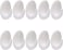 Marrkhor 10-Piece Self Adhesive Hooks White, Plastic Wall Hooks Self Adhesive White Hooks Wall Hanging Hooks Stick on Oval Hooks Seamless Hooks Towel Hooks Heavy Duty Sticky Hooks