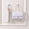 Marrkhor 3-Piece Self Adhesive Hooks White, Plastic Wall Hooks Self Adhesive White Hooks Wall Hanging Hooks Stick on Oval Hooks Seamless Hooks Towel Hooks Heavy Duty Sticky Hooks
