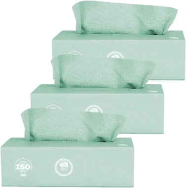 Marrkhor 3-Box Microfiber Cleaning Cloth Removable Rag Reusable Cloth Tea Towel Hand Towel Washcloths Strong Absorbent Decontamination for Home Kitchen Cleaning