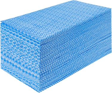 Marrkhor 50-Piece Reusable Kitchen Paper Towels All Purpose Cloths Kitchen Dish Cloths Absorbent Original Kitchen Towels Disposable Kitchen Rags Disposable Cloths Cleaning Wipe Sheets Blue