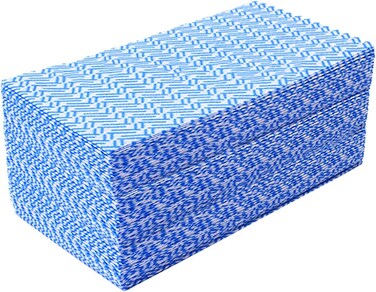 Marrkhor 80-Piece Disposable Kitchen Dish Cloths Heavy Duty Reusable Cleaning Wipes Household Towels Dish Rags for Kitchen-Blue