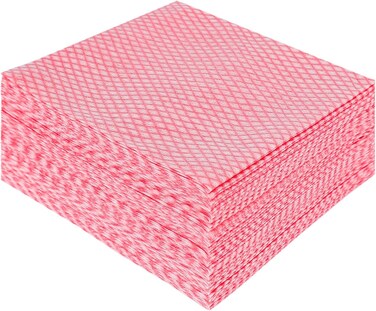 Marrkhor 50-Piece Disposable Kitchen Dish Cloths Heavy Duty Reusable Cleaning Wipes Household Towels Dish Rags for Kitchen-Pink