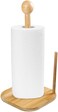 Marrkhor 3-Pcs Bamboo Roll Holder countertop Tissue Stand Bamboo Paper Holder, Tissue Paper Bamboo Holder For Kitchen &amp; Toilet
