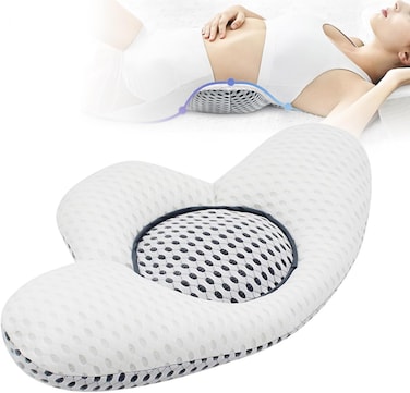 Marrkhor Lumbar cushion for bed, back cushion support sleeping pillow triangular lumbar cushion for back, filling and support can relieve sleep and waist discomfort