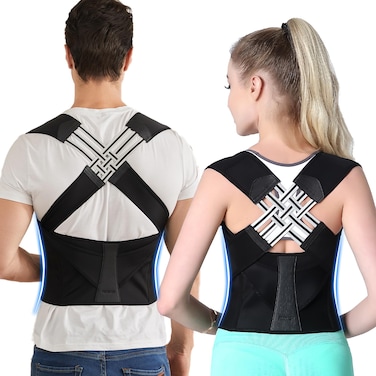 Marrkhor Posture Corrector for Women and Men, Adjustable Shoulder Posture Brace, Back Straightener Posture (Large)