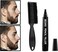 Marrkhor 1-Pcs Beard Pencil Filler for Men, Beard Filling Pen Kit - WaterProof, Long Lasting Coverage &amp; Natural Finish - Beard, Moustache and Eyebrows Bristle Brush Included (Black)