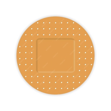 Marrkhor 200-Pcs Small Round Plasters 25mm Stretch Fabric Spot Plasters for Small Wound,Care First Aids