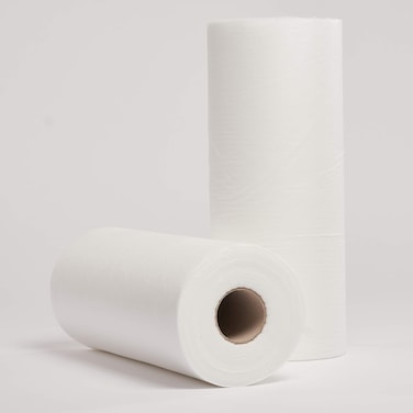 Marrkhor 50Pcs- Kitchen Roll Disposable Kitchen Cleaning Cloth Wiping Rags Dishcloth for Home/Office Use White 20*9*9cm