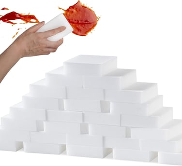 Marrkhor 20-Piece Magic Melamine Sponge Eraser White