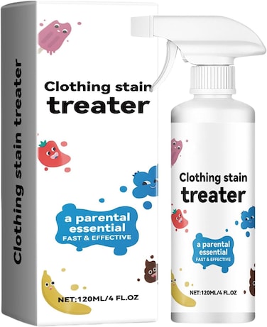 Marrkhor Clothing Stain Remover, 120 Ml Resolve Laundry Stain Remover, Stain Remover Spray, Stain Treater, Effective On Grease, Blood, Wine Stains And More - Colour Safe