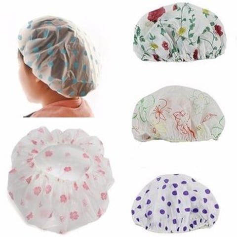 Marrkhor 12-Pcs Shower Cap for Women, Ideal for All Hair Lengths and Thicknesses - Reusable, Waterproof and Washable Perfect Hair Cap for Bathing Durable Hair Cap - Beautiful Style Multicolor