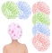 Marrkhor 12-Pcs Shower Cap for Women, Ideal for All Hair Lengths and Thicknesses - Reusable, Waterproof and Washable Perfect Hair Cap for Bathing Durable Hair Cap - Beautiful Style Multicolor