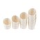 Marrkhor 18-Piece Disposable Bamboo Snacks Holder