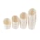 Marrkhor 36-Piece Disposable Bamboo Snacks Holder