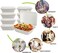 Marrkhor 50-Piece Compostable Disposable Go Boxes, Heavy Duty Containers for Eco-Friendly Food Packaging