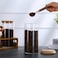 Marrkhor 2-Piece Glass Storage Jar with Bamboo Lids, Storage Containers Moisture Proof for Sugar, Coffee, Tea, Etc