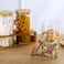 Marrkhor 2-Piece Glass Storage Jar with Bamboo Lids, Storage Containers Moisture Proof for Sugar, Coffee, Tea, Etc