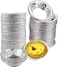 Marrkhor 100-Piece Aluminum Foil Tart Cases, Reusable Silver Round Muffin Cases for Everyday Baking and Parties
