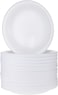 Markhor Disposable Round Foam Plate 9 Inches White, 25 Pieces