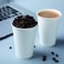 Marrkhor 100 Piece 8oz Coffee Cups, Disposable Paper White Hot/Cold Drinking Cups, Perfect for Family, Office, Picnic and Party Drinkings