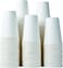 Marrkhor 100 Piece 8oz Coffee Cups, Disposable Paper White Hot/Cold Drinking Cups, Perfect for Family, Office, Picnic and Party Drinkings