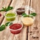 Marrkhor 100-Piece Plastic Portion Cups with Lids, 3.25 oz Plastic Sauce Cups, Jello Shot Cups, Disposable Condiment Containers for Food Sample