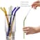 Marrkhor Reusable Glass Bent Straws, 8-Pieces Drinking Straws with 1 Cleaning Brush, Dishwasher Safe for Shatter Resistant, Eco Friendly Reusable Straws - Multicolor