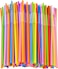 Marrkhor 50-Pieces Colorful Lot Plastic Flexible Bendable Straw Drinking Straws