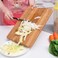 Marrkhor Large Bamboo Cutting Board with Metal Handle, Eco-Friendly, BPA-Free, Durable &amp; Lightweight for Vegetables, Fruits, Cheese, &amp; Meat