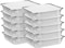 Marrkhor 50-Pieces Aluminium Food Containers with Lids