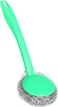 Marrkhor 1-Piece Kitchen Cleaning Stainless Steel Sponge with Handle Scouring Pad Brush Steel Wool Scrubber