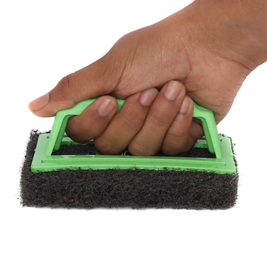 Marrkhor 1-Piece Tile-Floor Cleaning Sponge Scrub Pad and Handle