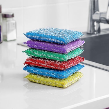 Marrkhor 4-Piece Sponges for Kitchen - Non Scratch Scrubbers for Cleaning Dishes