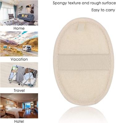 Marrkhor 2-Piece Loofah Body Sponge-Body Scrubbers for Shower &amp; Bath