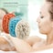 Marrkhor 2-Piece Body Sponge Brushes Pouf Mesh Brush Shower Glove with Flower Bath Ball-Multicolor
