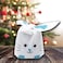 Marrkhor 50-Piece White Plastic Gift Bags with Flap-Tie Handles for Party,Kitchen